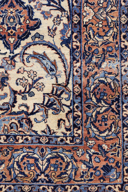Vintage Isfahan Handwoven Traditional Rug, J79410