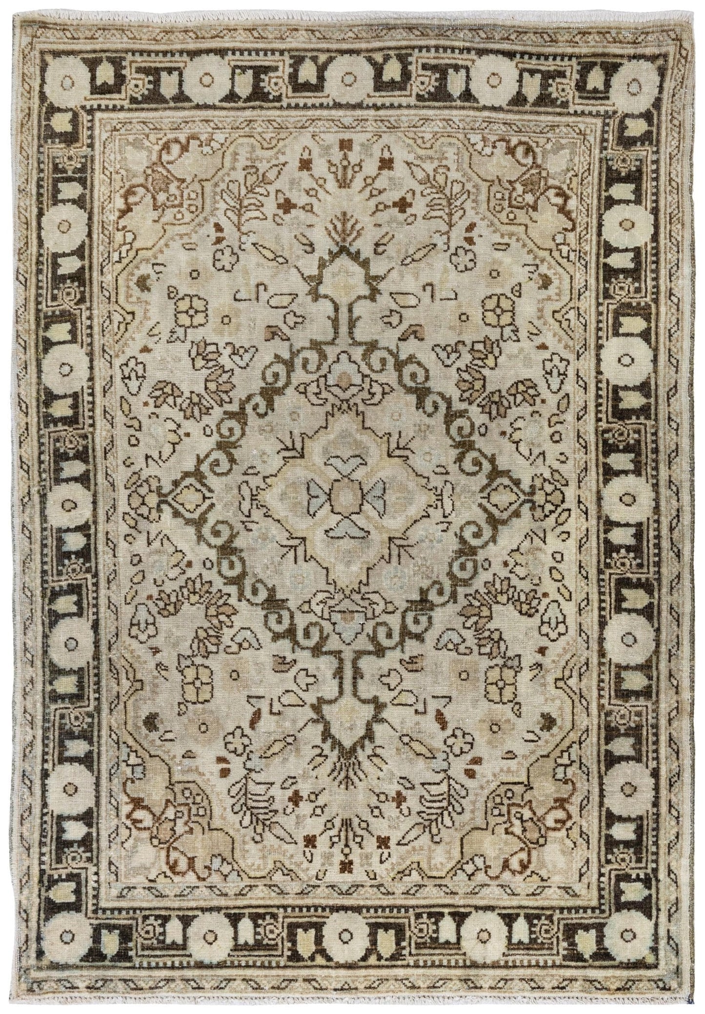 Vintage Jozan Sarouk Handwoven Traditional Rug