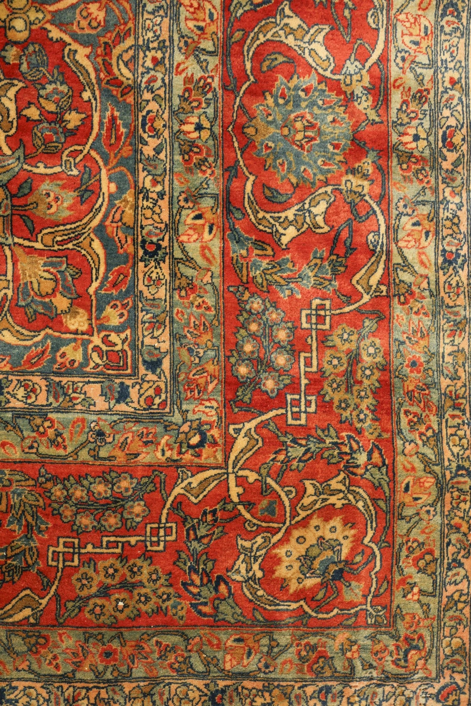 Antique Kashan Handwoven Traditional Rug, J72056