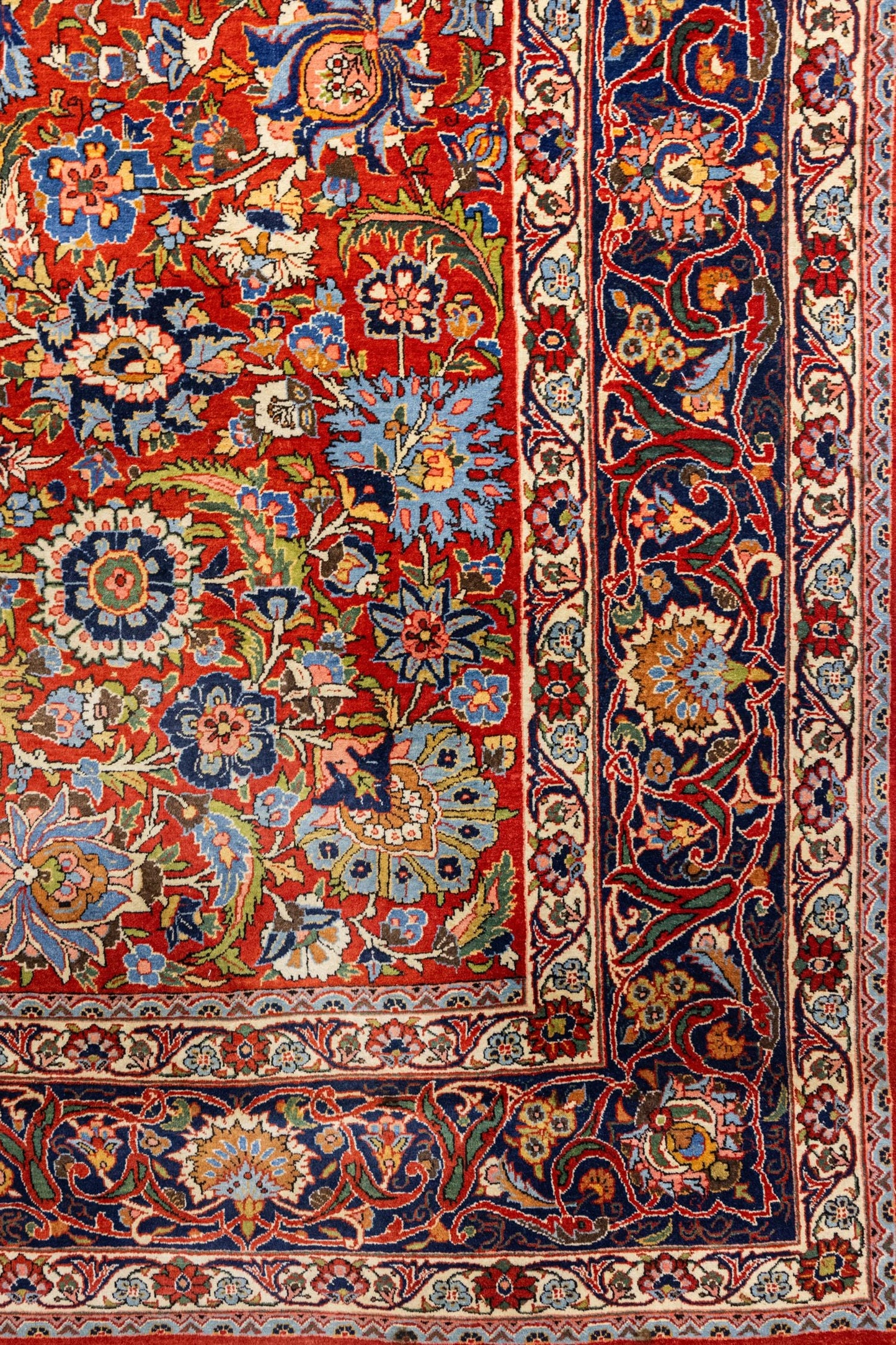 Antique Kashan Handwoven Traditional Rug, J88694