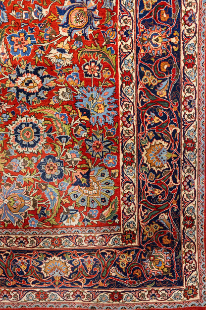 Antique Kashan Handwoven Traditional Rug, J88694