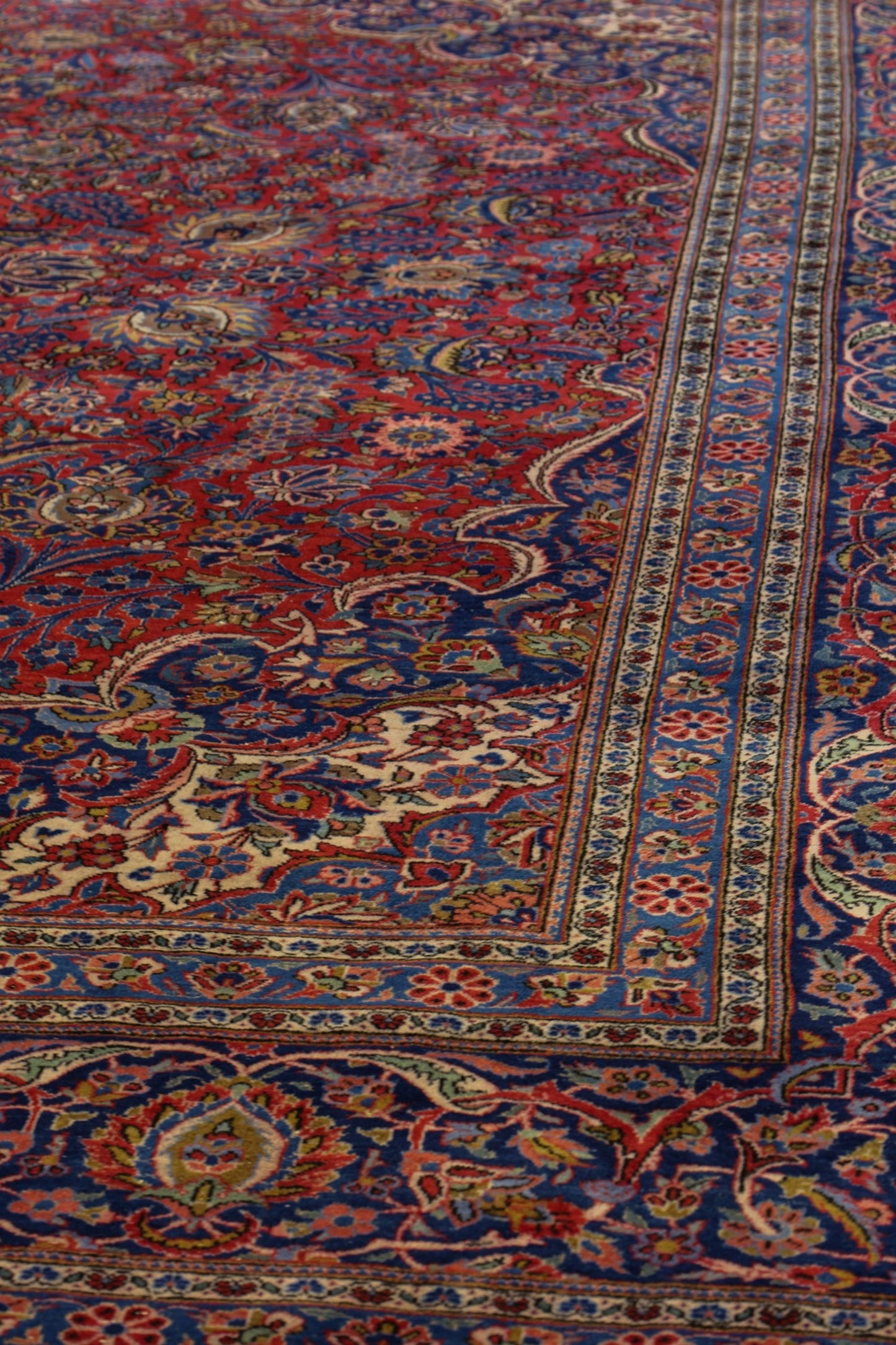Antique Kashan Handwoven Traditional Rug, JF8788