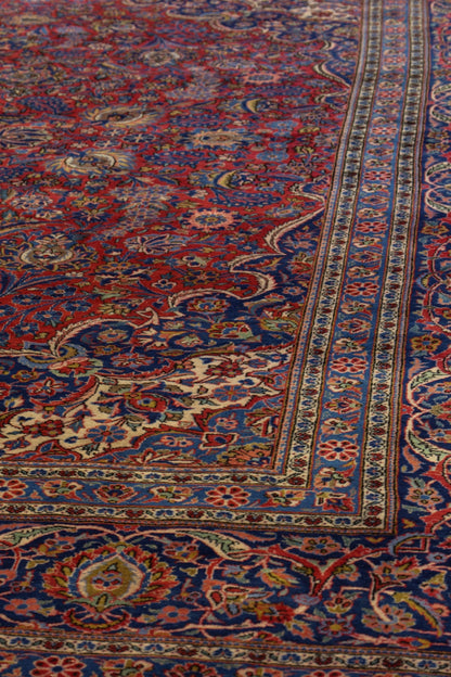 Antique Kashan Handwoven Traditional Rug, JF8788