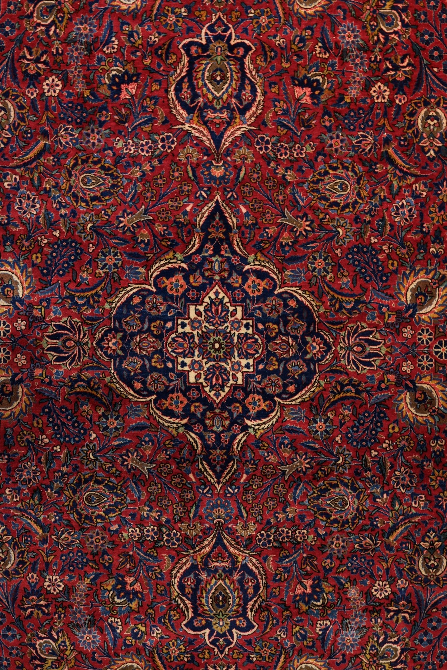 Antique Kashan Handwoven Traditional Rug, JF8788