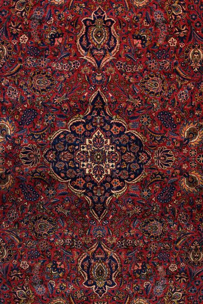 Antique Kashan Handwoven Traditional Rug, JF8788