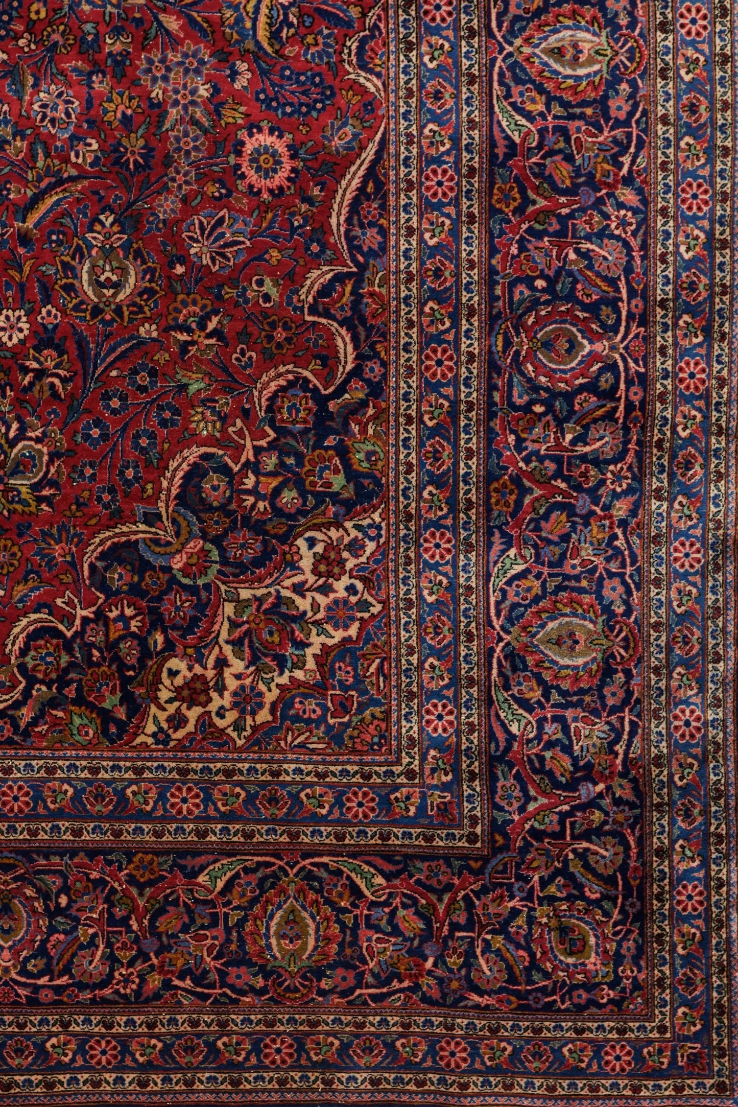 Antique Kashan Handwoven Traditional Rug, JF8788