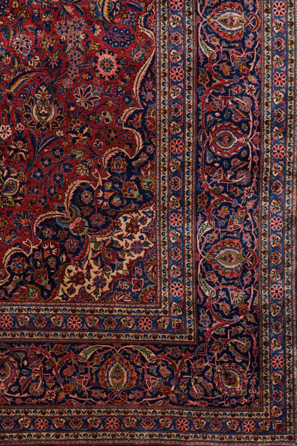 Antique Kashan Handwoven Traditional Rug, JF8788
