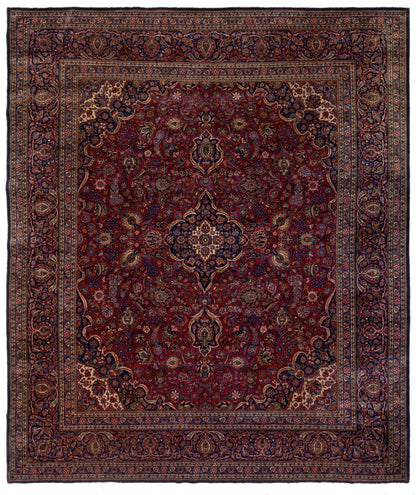 Antique Kashan Handwoven Traditional Rug