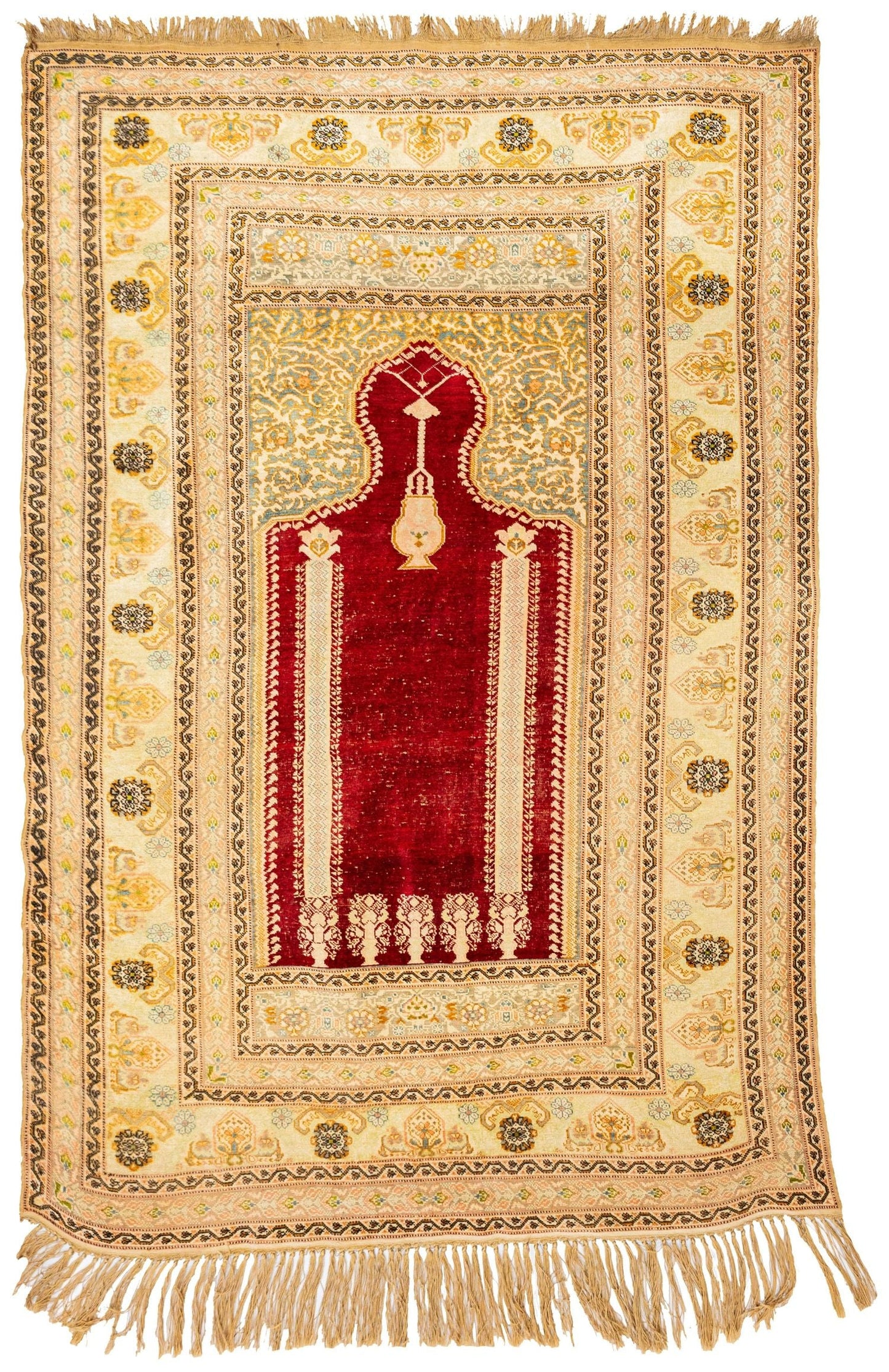 Antique Kayseri Handwoven Traditional Rug