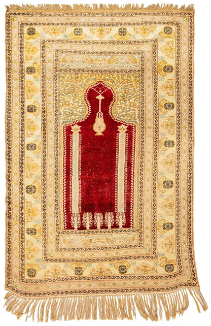 Antique Kayseri Handwoven Traditional Rug