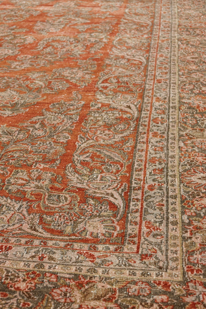 Vintage Kazvin Handwoven Traditional Rug, J81298