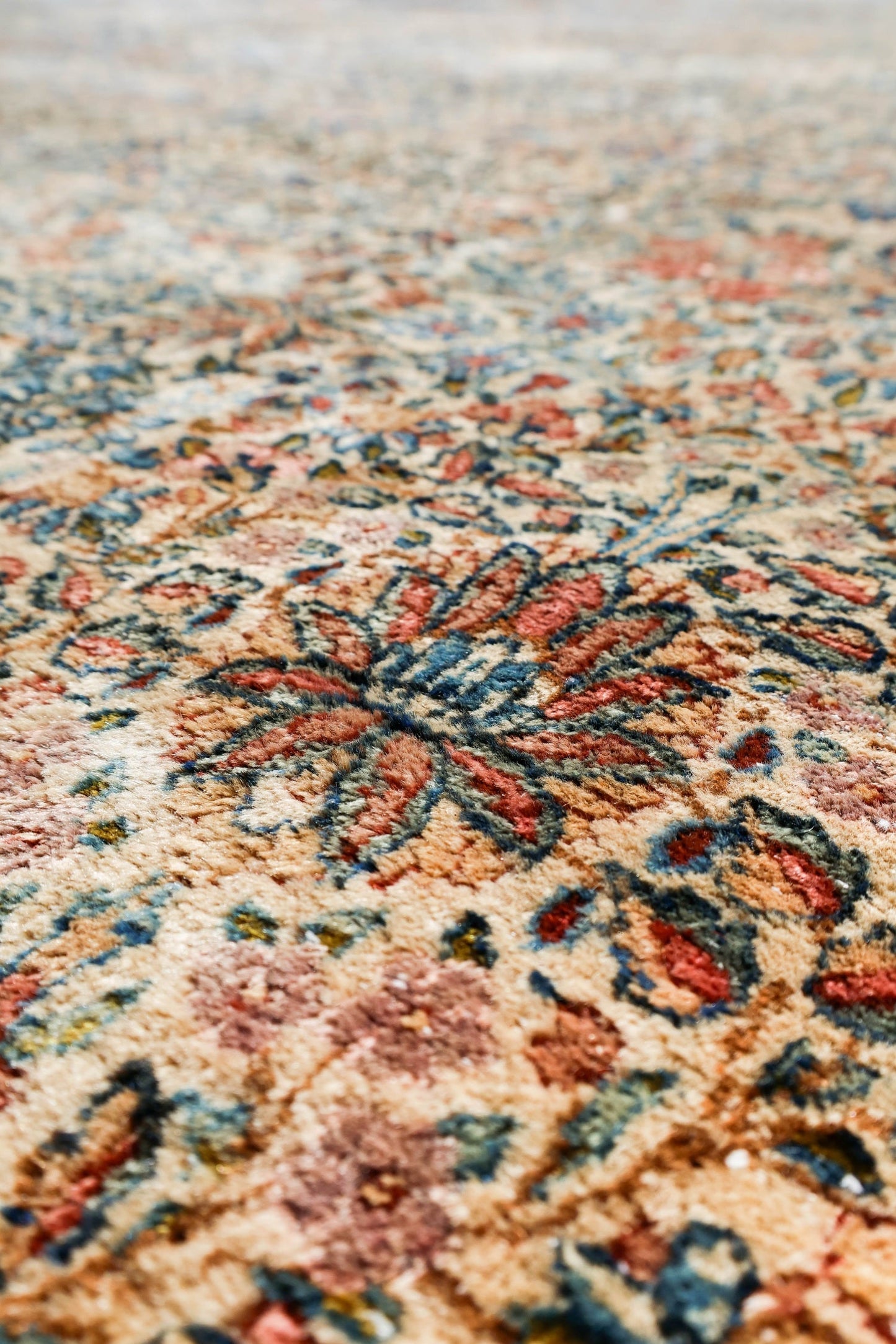 Antique Kerman Handwoven Traditional Rug, 82398