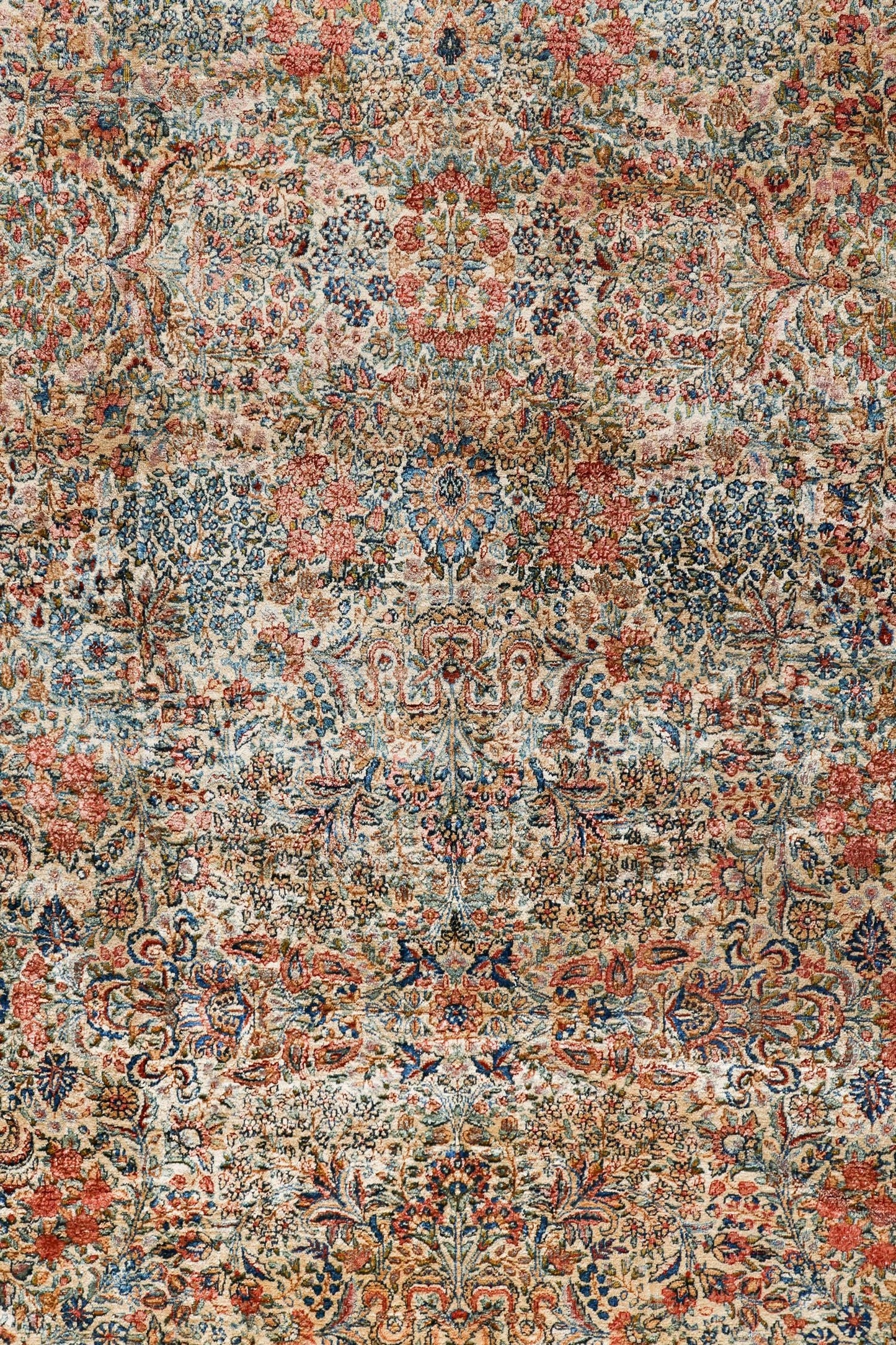 Antique Kerman Handwoven Traditional Rug, 82398