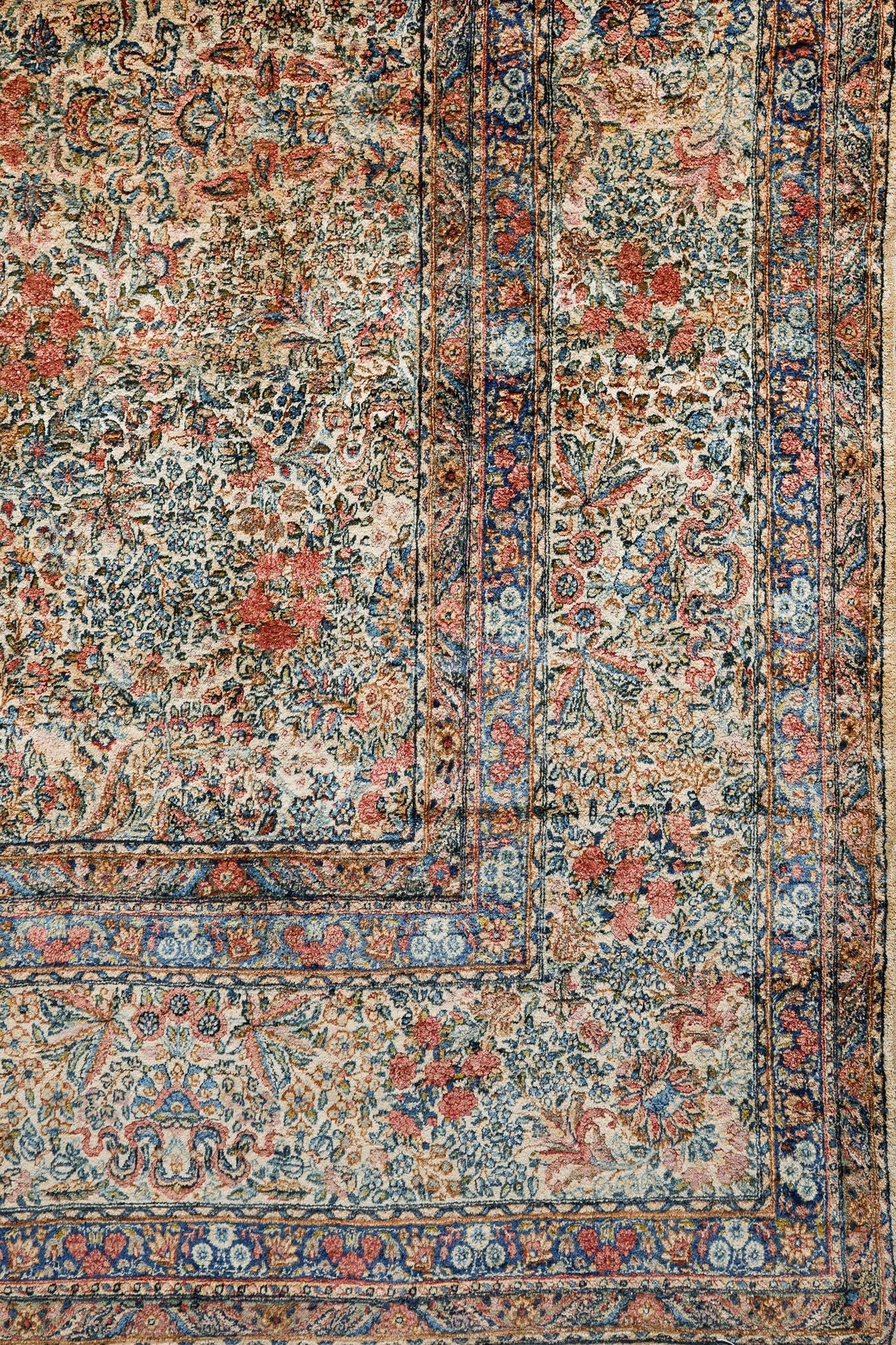 Antique Kerman Handwoven Traditional Rug, 82398