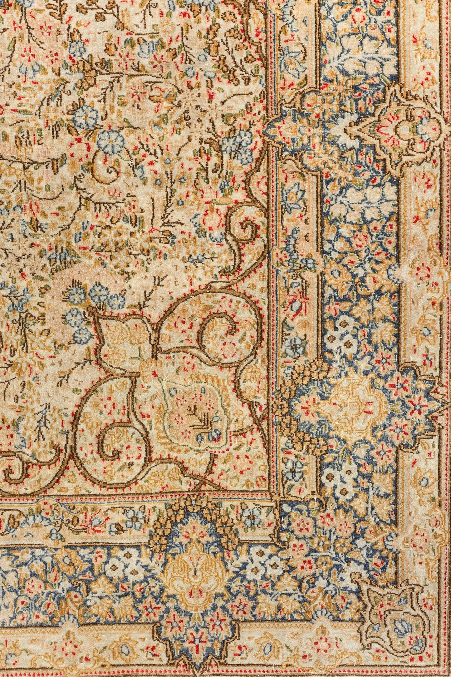 Antique Kerman Handwoven Traditional Rug, J79409