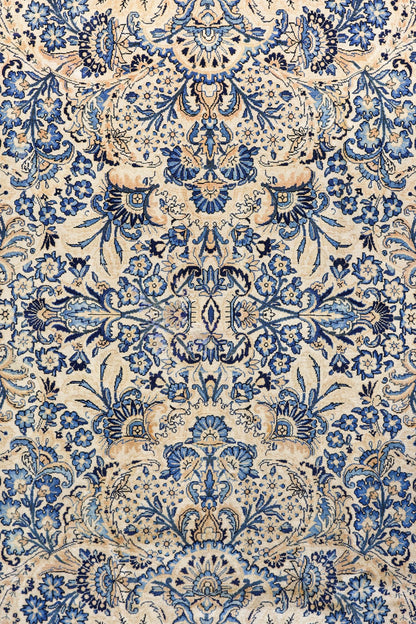 Antique Kerman Handwoven Traditional Rug, J79415