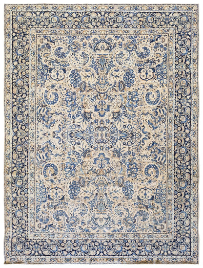 Antique Kerman Handwoven Traditional Rug