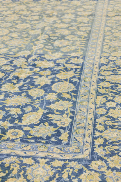 Vintage Keshan Handwoven Traditional Rug, J79401