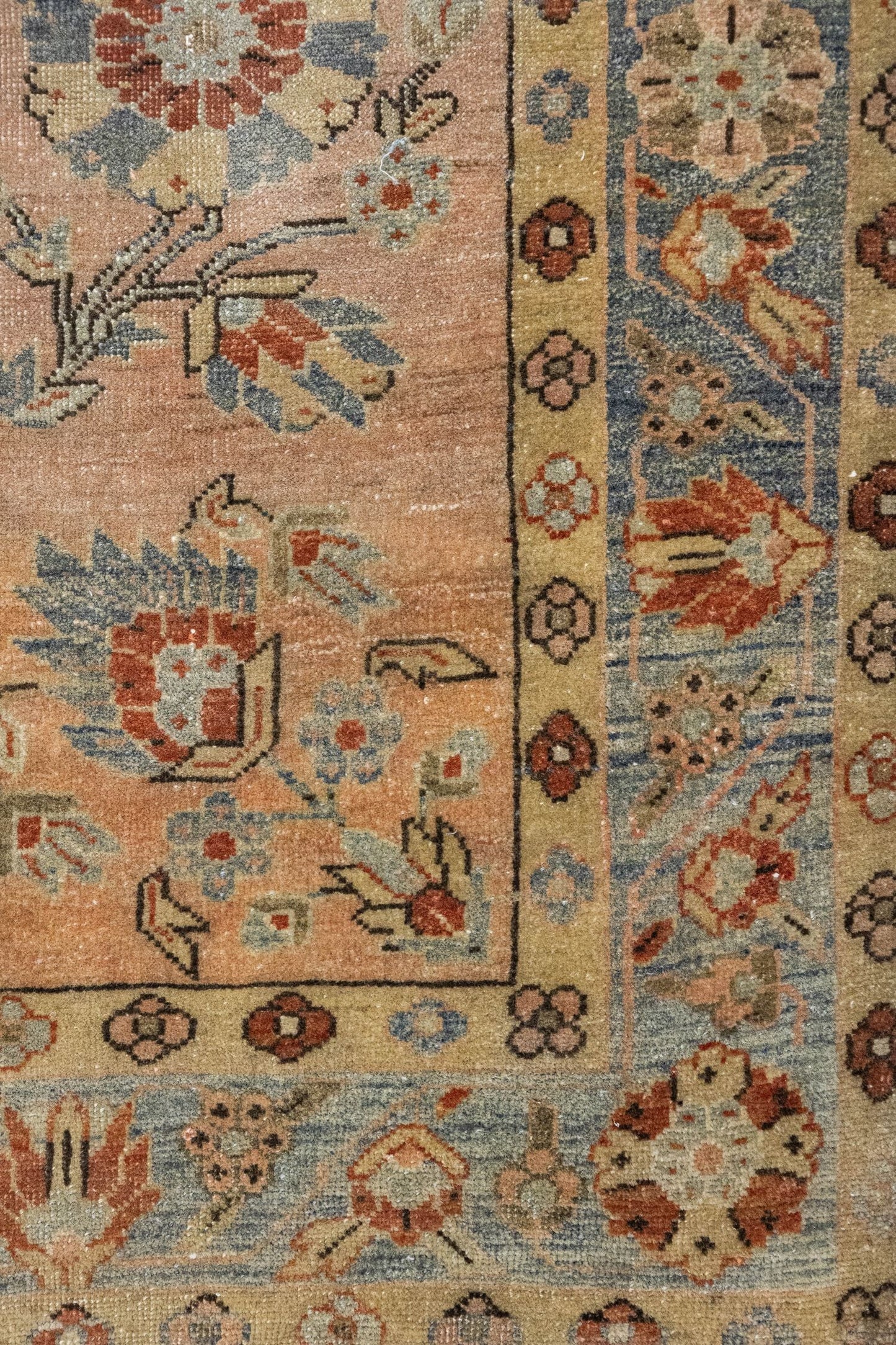 Vintage Keshan Handwoven Traditional Rug, J86273