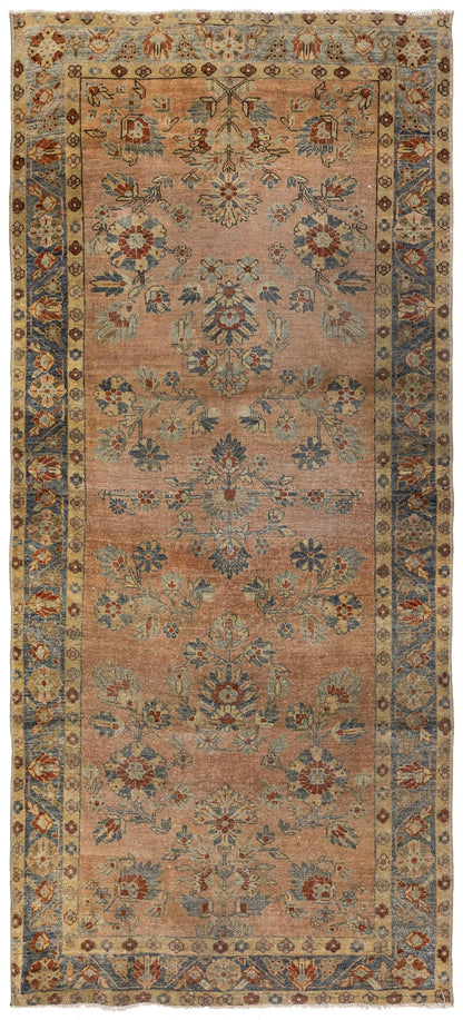 Vintage Keshan Handwoven Traditional Rug