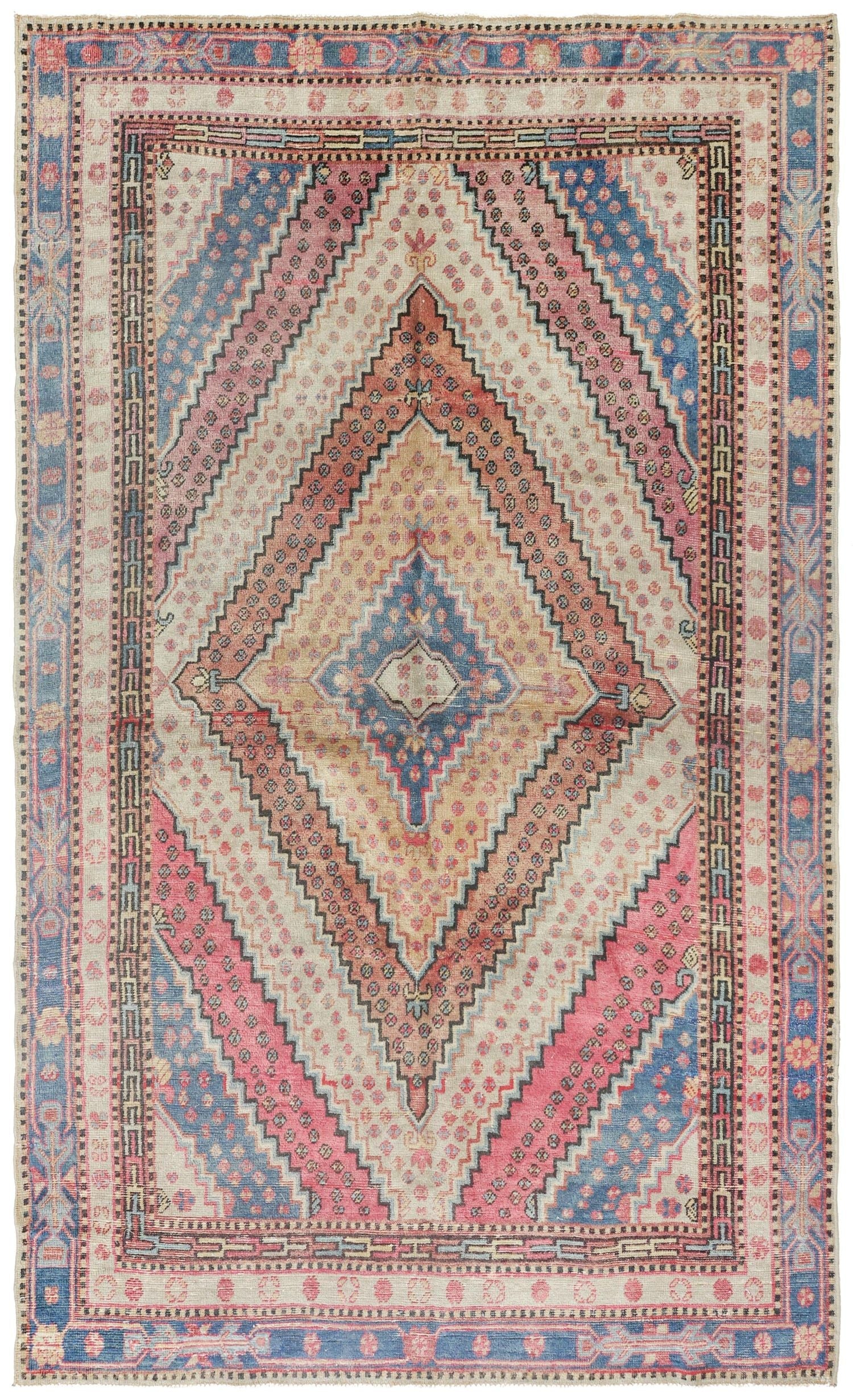 Vintage Khotan Handwoven Traditional Rug