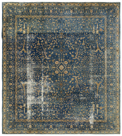 Vintage Laristan Handwoven Traditional Rug