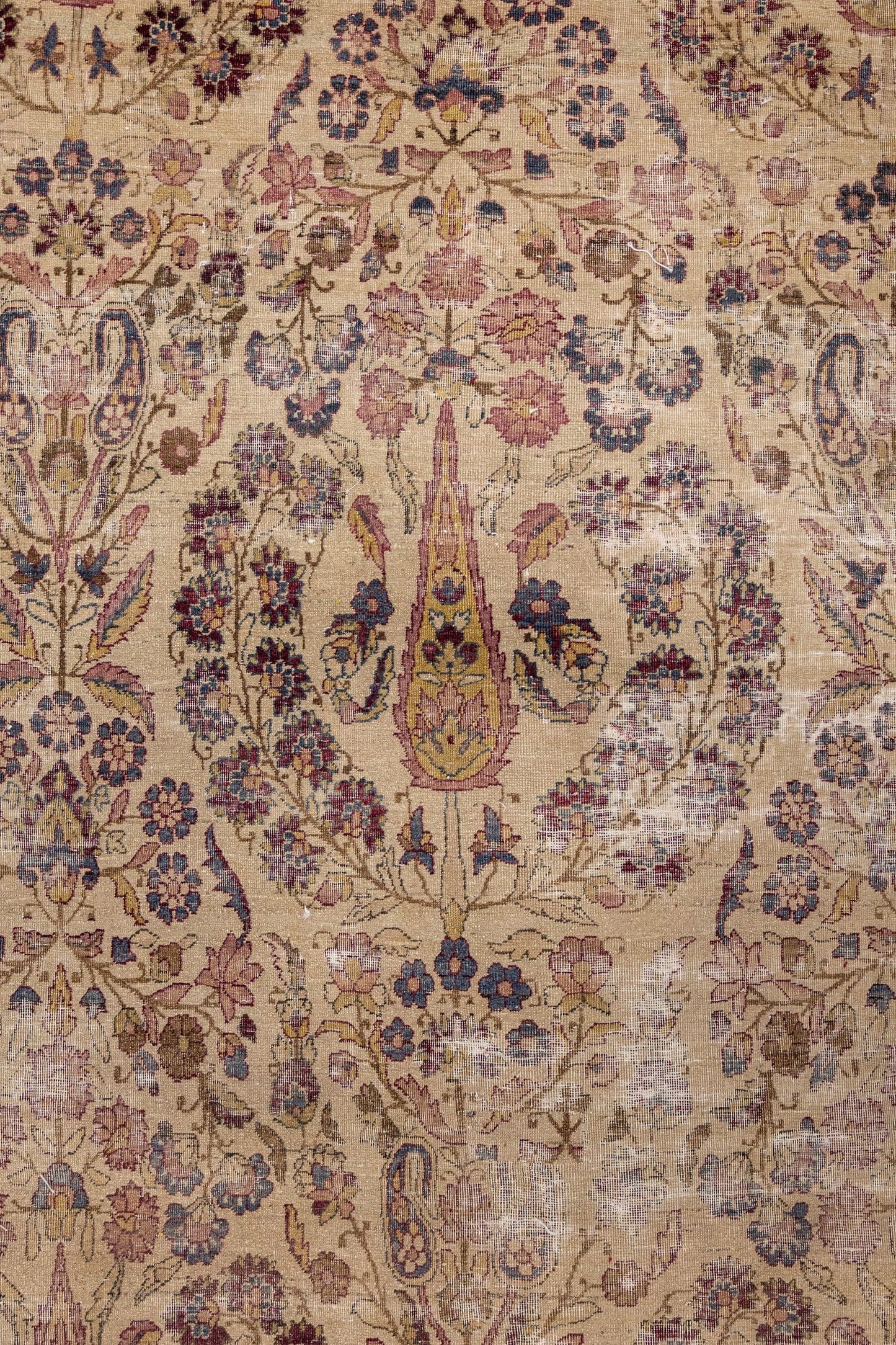 Vintage Lavar Kerman Handwoven Traditional Rug, J86575
