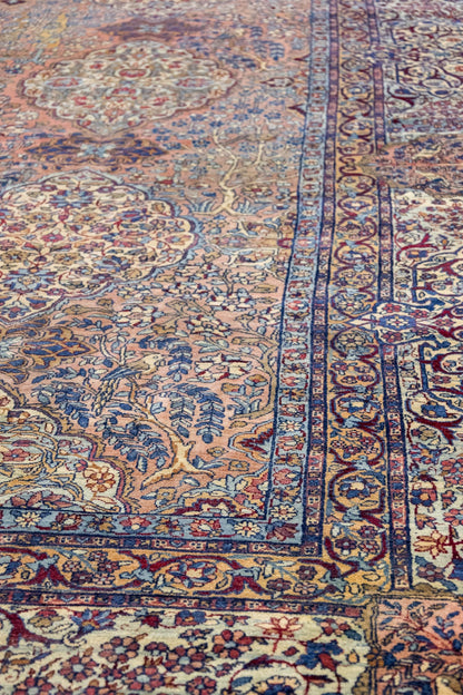 Antique Lavar Kerman Handwoven Traditional Rug, J87293