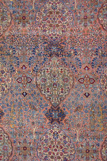 Antique Lavar Kerman Handwoven Traditional Rug, J87293