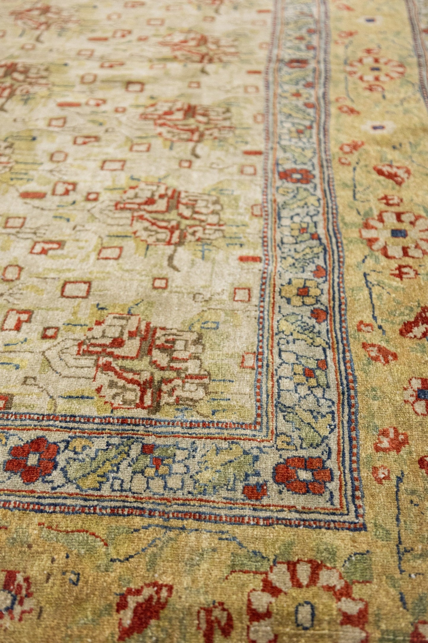 Vintage Lavar Kerman Handwoven Traditional Rug, J89119