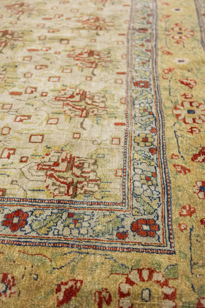 Vintage Lavar Kerman Handwoven Traditional Rug, J89119