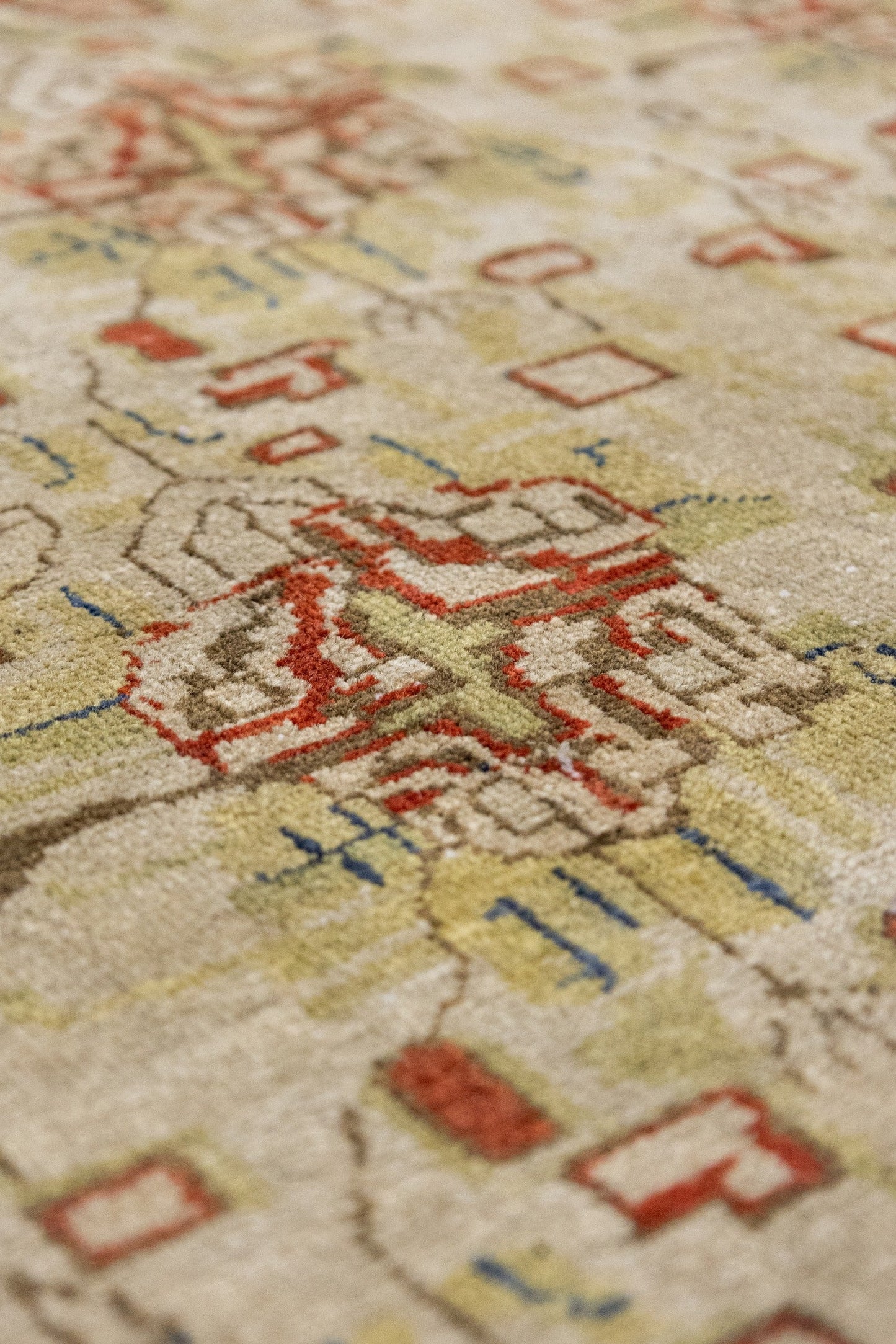 Vintage Lavar Kerman Handwoven Traditional Rug, J89119