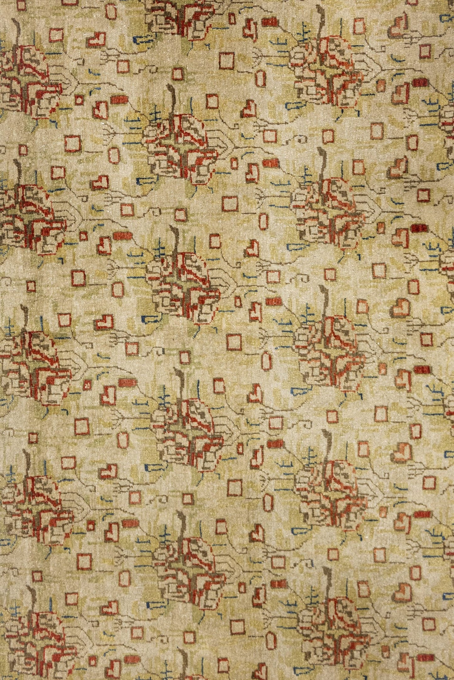 Vintage Lavar Kerman Handwoven Traditional Rug, J89119