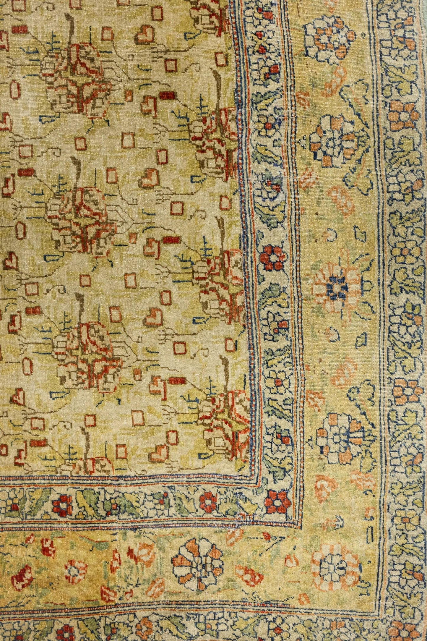 Vintage Lavar Kerman Handwoven Traditional Rug, J89119