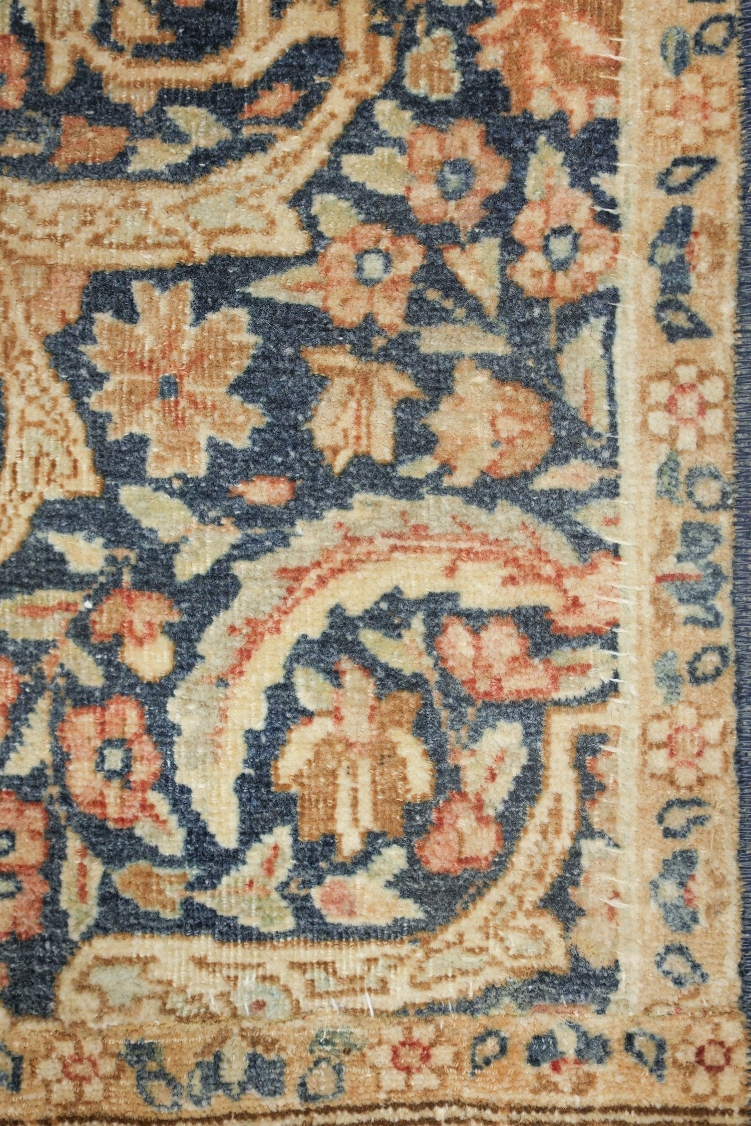 Vintage Lavar Kerman Handwoven Traditional Rug, J73316