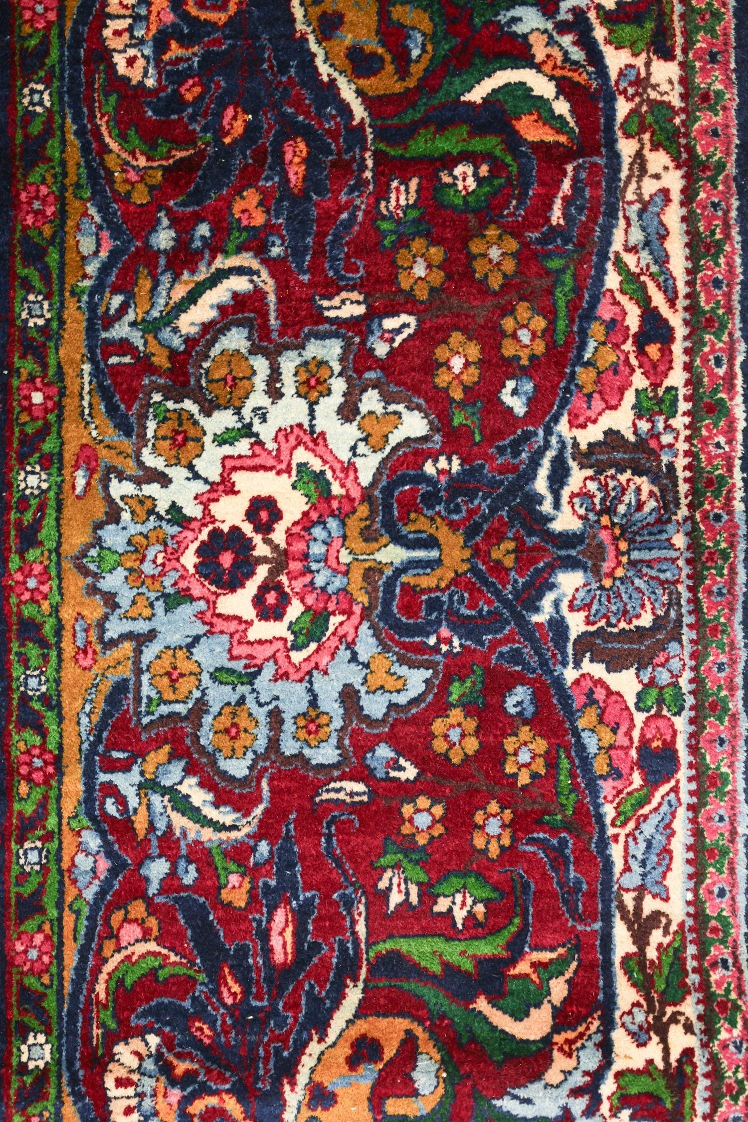 Antique Lavar Kerman Handwoven Traditional Rug, J71998