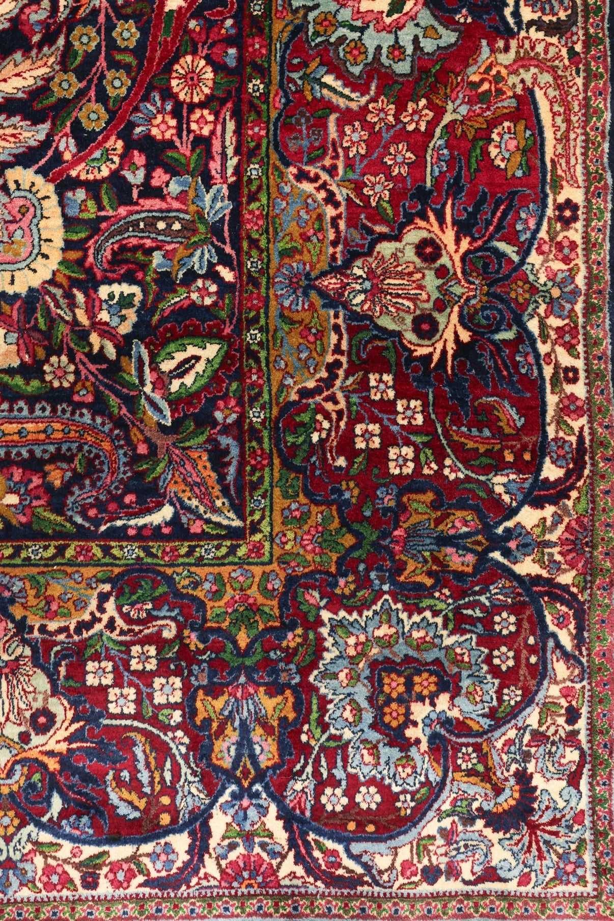 Antique Lavar Kerman Handwoven Traditional Rug | Landry & Arcari ...
