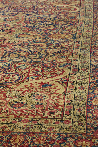 Antique Lavar Kerman Handwoven Traditional Rug, J80694