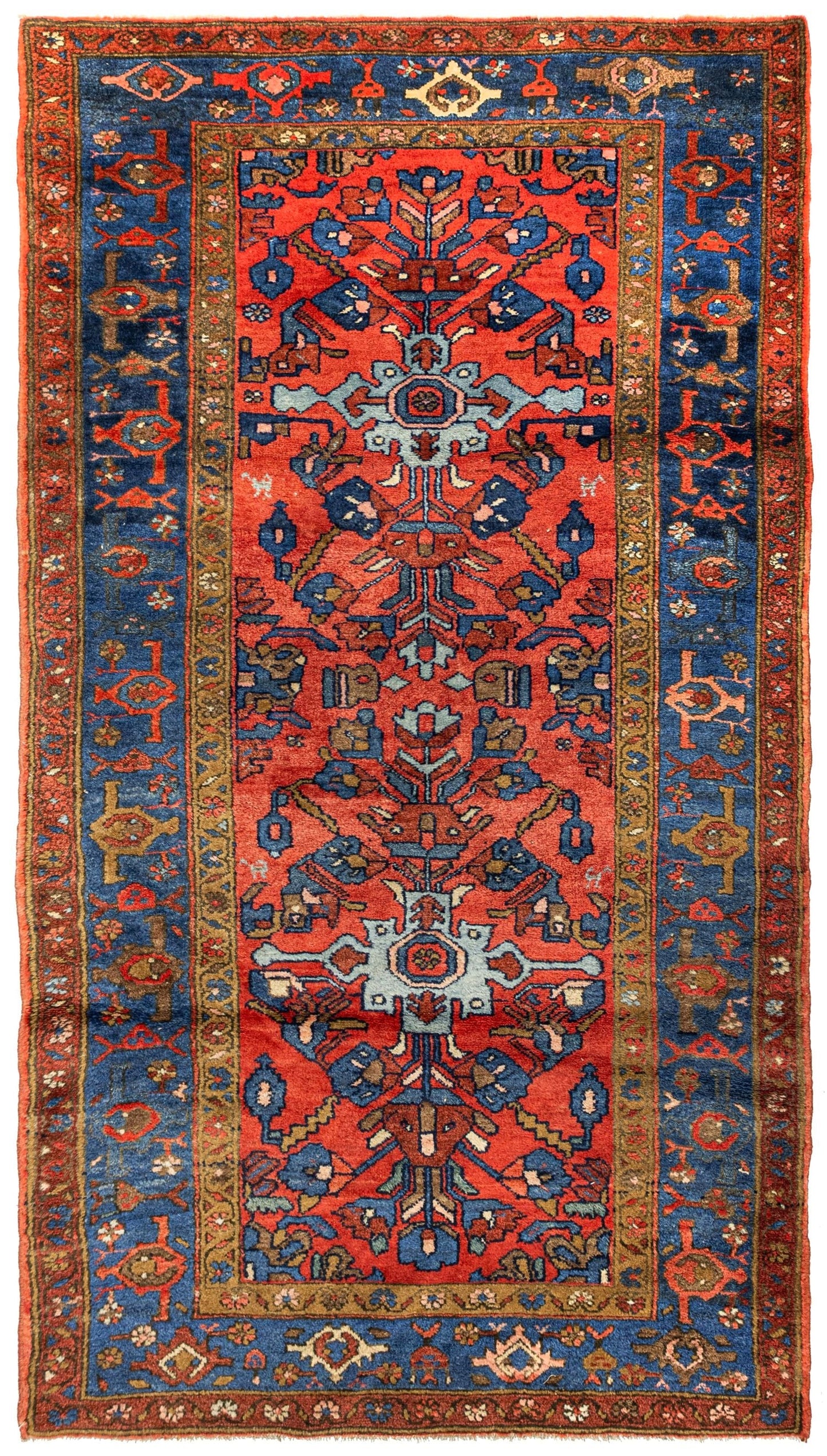 Antique Lilihan Handwoven Traditional Rug