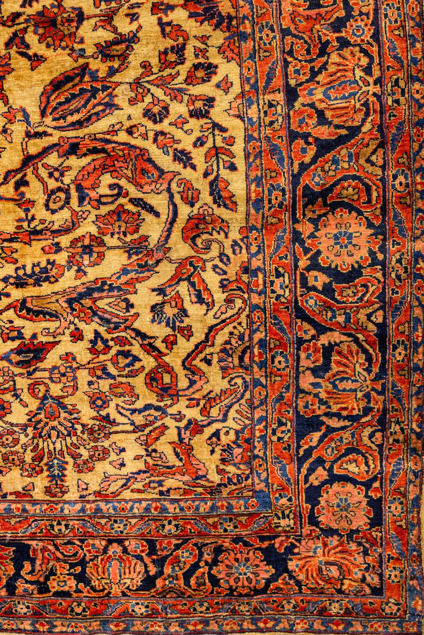 Antique Lilihan Handwoven Traditional Rug, J88685