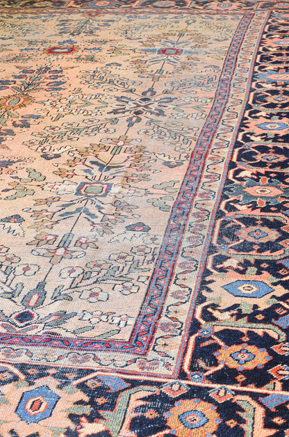 Vintage Mahal Handwoven Traditional Rug, 82505