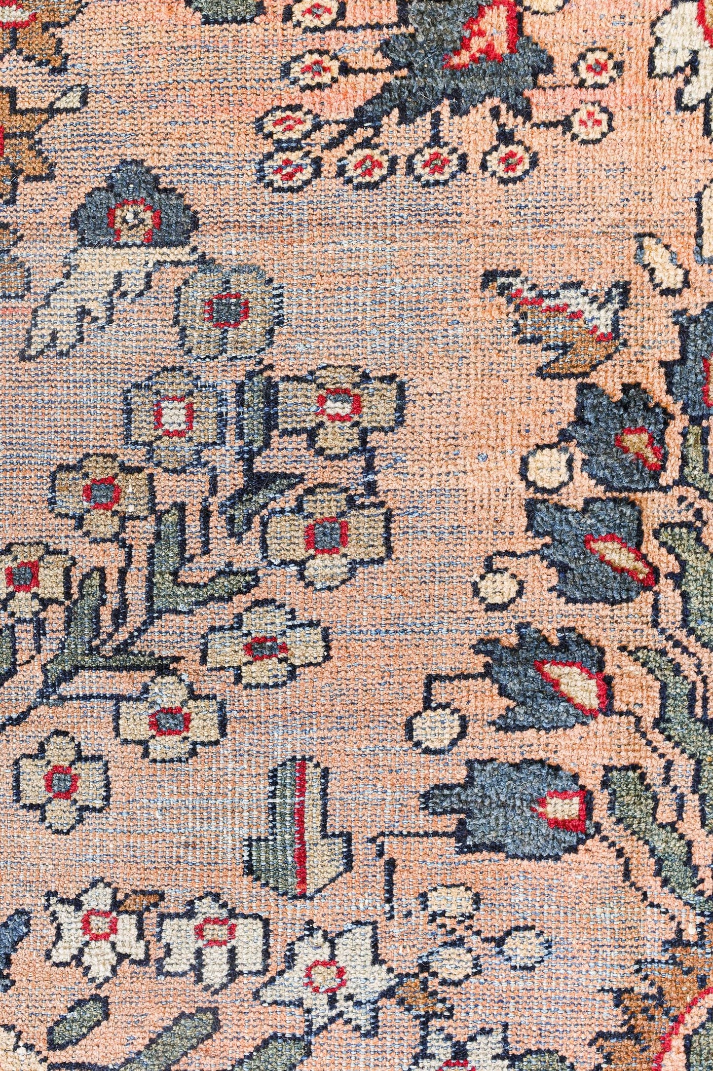 Vintage Mahal Handwoven Traditional Rug, 82505