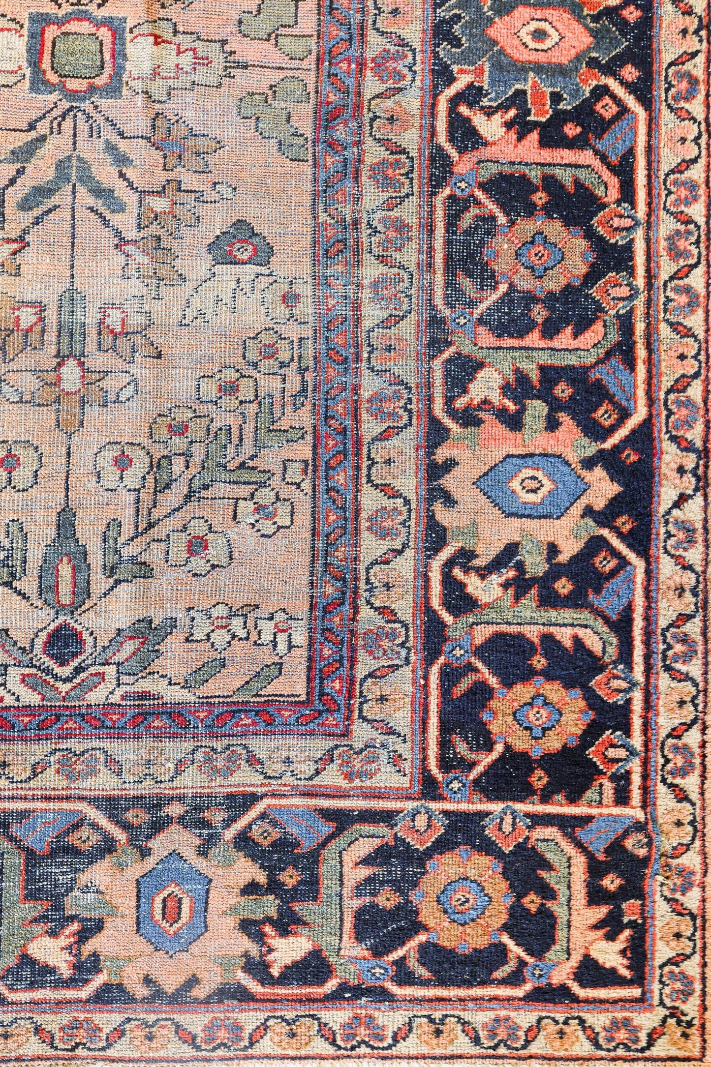 Vintage Mahal Handwoven Traditional Rug, 82505