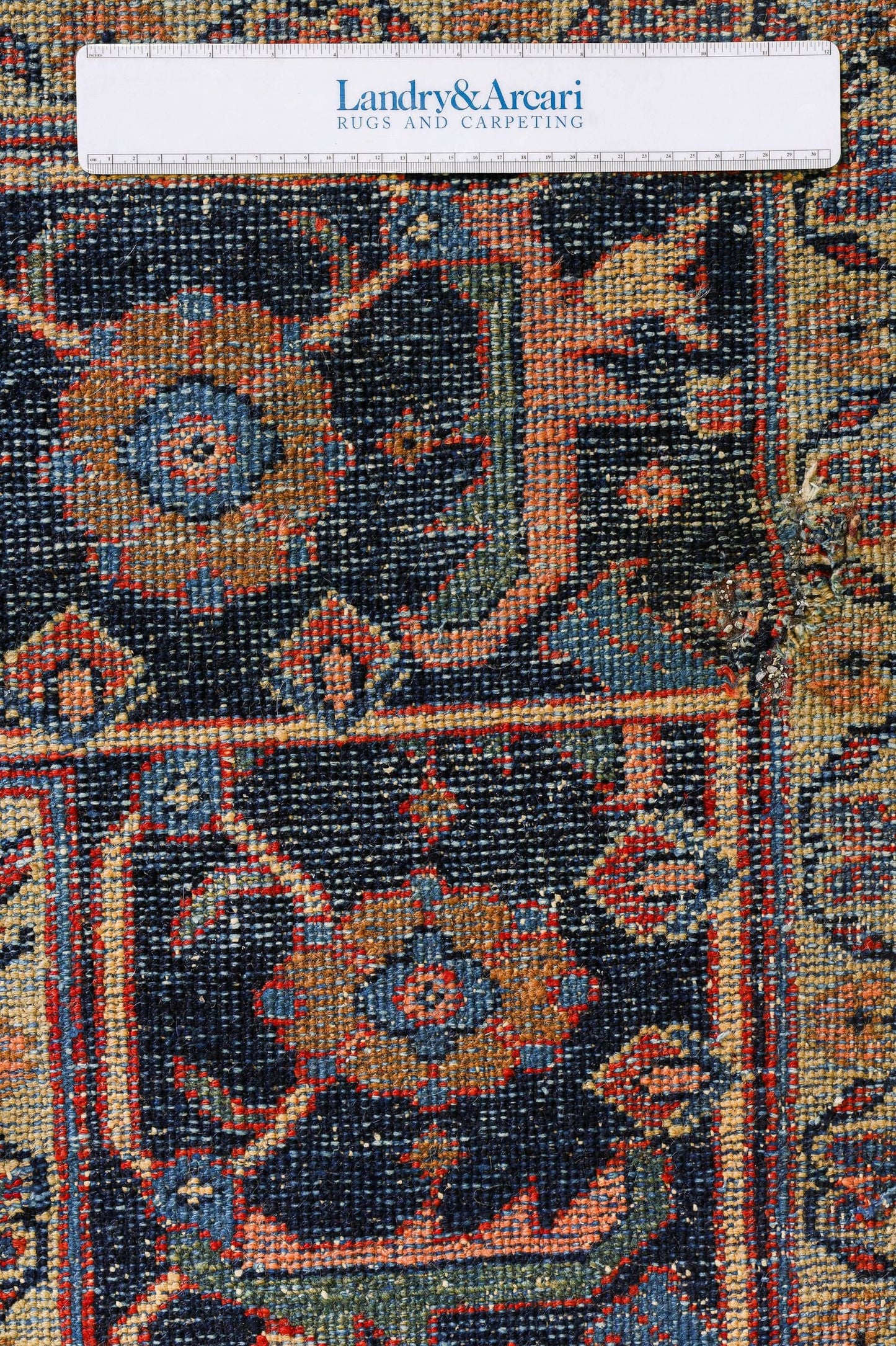 Vintage Mahal Handwoven Traditional Rug, 82505