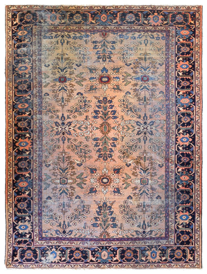 Vintage Mahal Handwoven Traditional Rug
