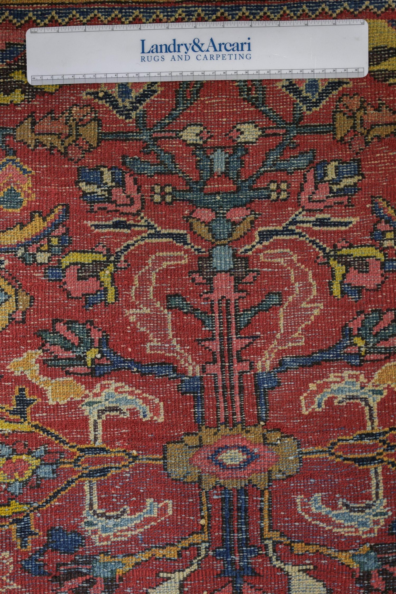 Vintage Mahal Handwoven Traditional Rug, J69899