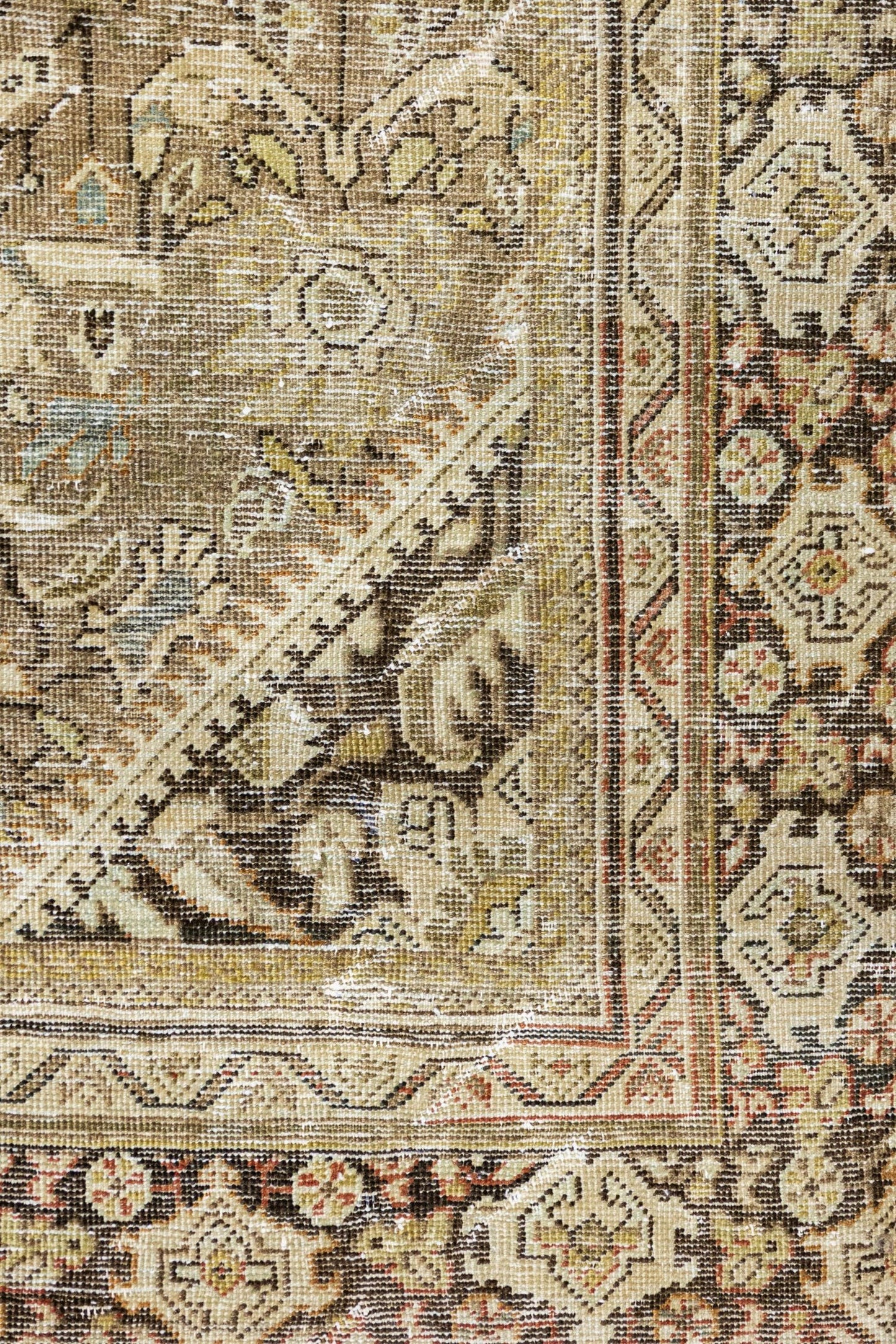 Vintage Mahal Handwoven Traditional Rug, J87233