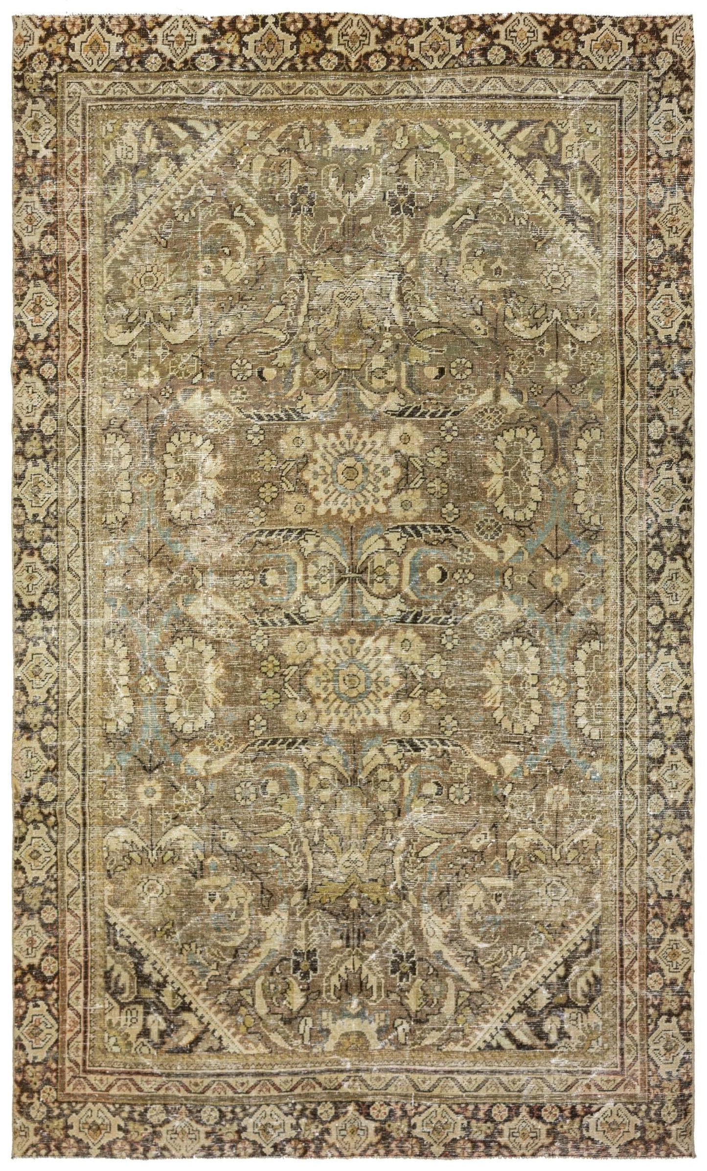 Vintage Mahal Handwoven Traditional Rug