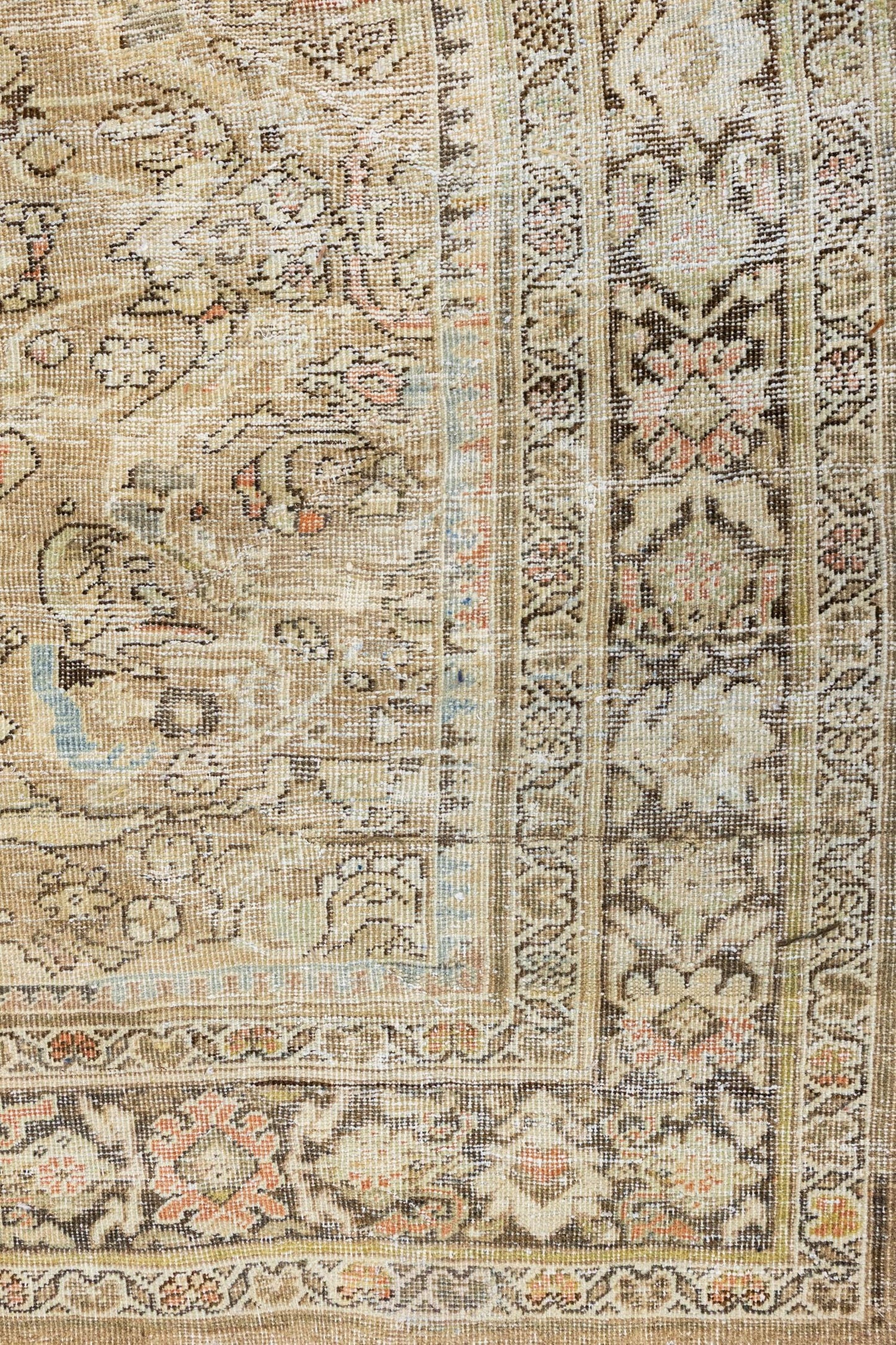 Vintage Mahal Handwoven Traditional Rug, J87234