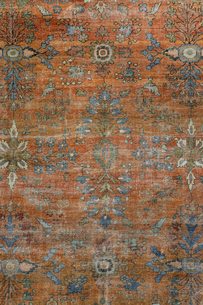 Vintage Mahal Handwoven Traditional Rug, J88977